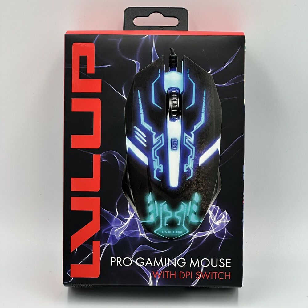 Vivitar LVLUP Pro Gaming Mouse DPI Switch Open‎ Box TESTED